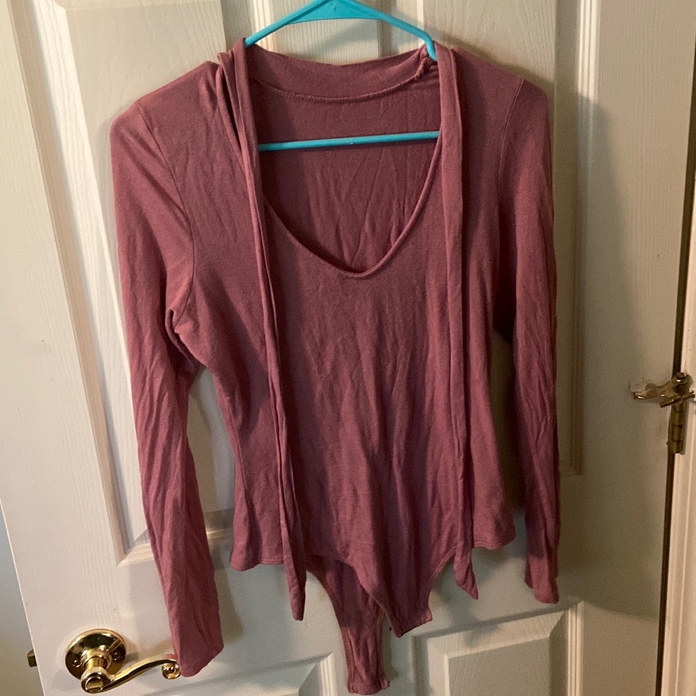 Mauve colored bodysuit. Size large. Carli Bybel inspired.